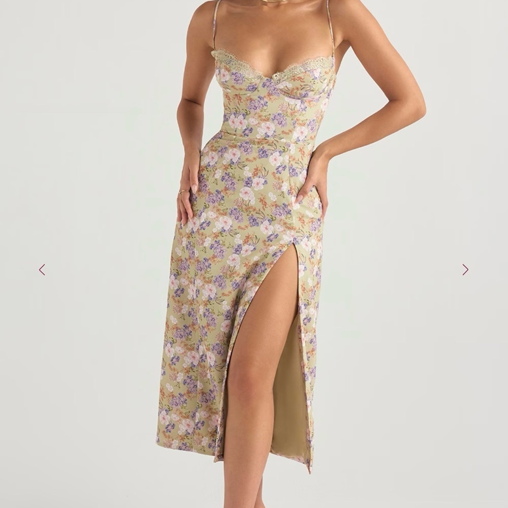 Floral Green Dress